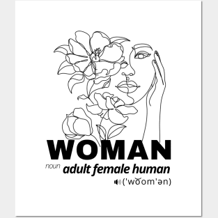 Woman Noun Adult Female Human Posters and Art